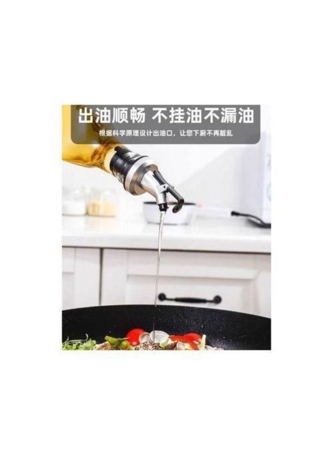 مجموعة  مكونة من زجاجتين وموزع سعة 500 مل و3 برطمانات به ملاعق - شفافة - Image 3